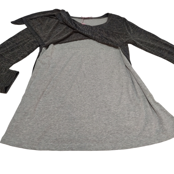 Joymom Women's Gray Longsleeve T-shirt Size L NWT - Picture 7 of 10